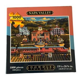 Dowdle Folk Art Napa Valley 1000 Piece Jigsaw Puzzle Eric Dowdle UNCOUNTED